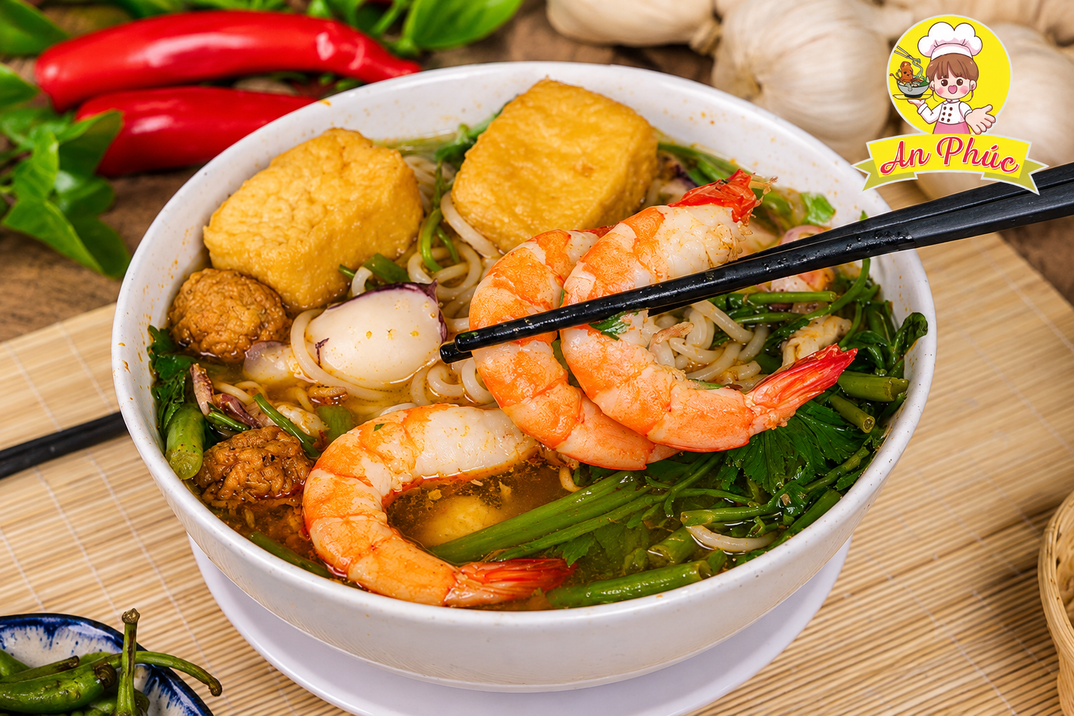 bún hải sản