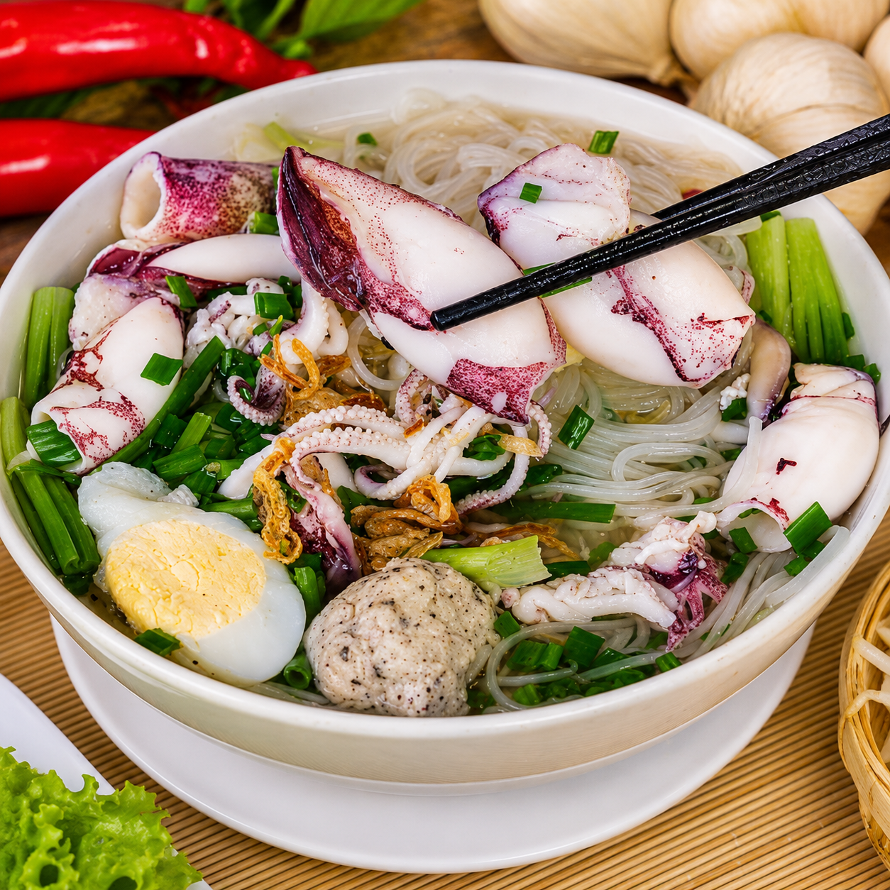 hủ tiếu mực